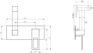 Гигиенический душ Boheme Q со смесителем белый/золото 147-WG